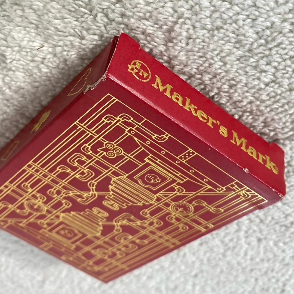 5/$35 Maker’s Mark Red and Cream Vintage Style Playing Cards - Picture 2 of 14